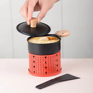 Grille à <span class=keywords><strong>fromage</strong></span> portable en métal, mini réchaud à café, poêle à griller antiadhésive avec support <span class=keywords><strong>pour</strong></span> bougie, nouvelle poêle à beurre <span class=keywords><strong>pour</strong></span> barbecue - Product Image 1