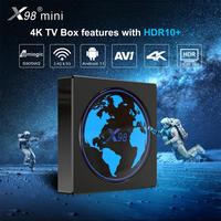 Boîtier TV Android 11.0 X98 MINI 2021, Amlogic S905W2, double Wi-Fi, 4 Go/64 Go/32 Go, lecteur multimédia intelligent 4K