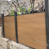 Clôture WPC, Poteau WPC, Vente en Gros, Panneau de Jardin Extérieur en Vinyle PVC Écologique, Haute Qualité, Résistant aux Intempéries, Installation Facile pour la Maison