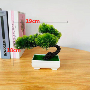 Mini Bonsaï Artificiel Qi Xing en Pot – Plantes Décoratives d'Intérieur en Plastique pour la Maison et le Bureau, Arbre Ornemental avec Pot - Product Image 2