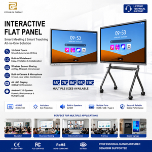 Pantalla Plana Interactiva OEM/ODM 4K UHD con Pantalla Táctil de 20 Puntos y Ángulo de Visión Amplio para Capacitación Corporativa ZGS-YT860 Massive - Product Image 1