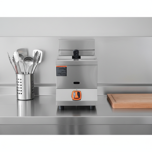 <span class=keywords><strong>Friteuse</strong></span> à <span class=keywords><strong>gaz</strong></span> commerciale un réservoir <span class=keywords><strong>8L</strong></span> en acier inoxydable 1600W + GPL/GNL - Product Image 4