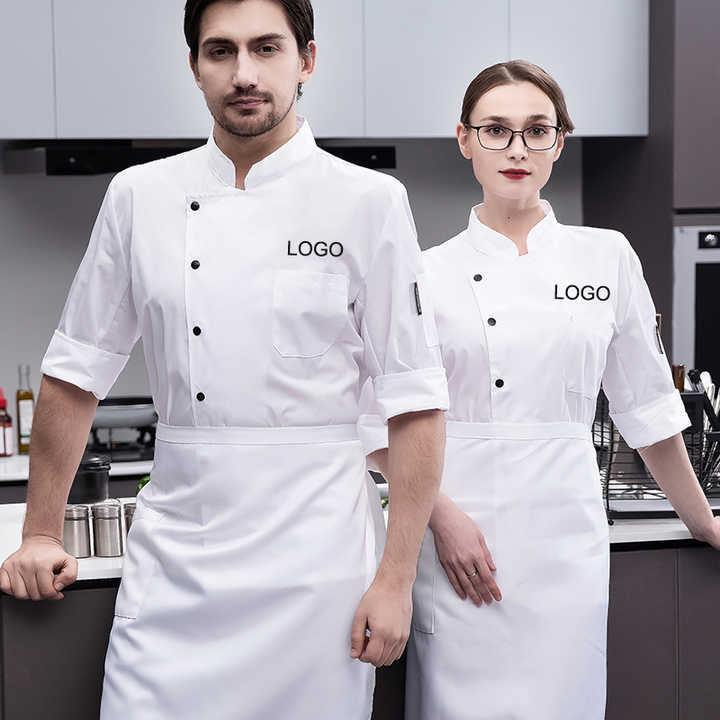 Factory Price Coat Short For Bakery Kitchen Staff Work Uniform