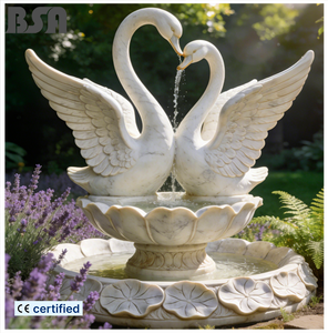 <span class=keywords><strong>Fuente</strong></span> de Agua de Cisne de Mármol Tallada a Mano, Escultura de <span class=keywords><strong>Fuente</strong></span> de Animales de Piedra y Ángeles para Decoración de Patio y Villa - Product Image 1