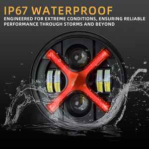 Wrangler <span class=keywords><strong>JK</strong></span> ไฟแอลอีดี60W 7นิ้วประเภท x 1รวมลำแสงสูง6500K รถออฟโรดสี่ฟังก์ชั่น - Product Image 4