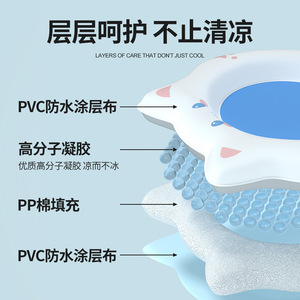 Pet Icehouse Cooling Pet Mat Round Thickening Polyester Fiber Dog <b>Bed</b> Breathable Summer Cooling Pad - Product Image 5