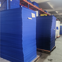 Vente en gros de plaques rigides en PP de 4 mm, panneaux en plastique ondulé 4x8, résistants à l'eau, au feu et aux UV, recyclables, service de découpe