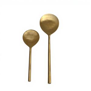 สแตนเลสสตีลชุบเงินขัดเงา ด้ามยาว เป็นมิตรกับสิ่งแวดล้อม โลโก้สั่งทำได้ ของแจกสำหรับแคมป์ปิ้ง ชา ของหวาน กาแฟ - Product Image 1