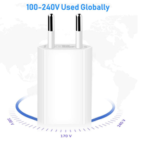Chargeur de vente chaude Durable charge rapidement 5W 5V 1A US EU chargeur adaptateur Usb blanc noir Smartphones chargeur