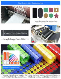 Points adhésifs ronds noirs et blancs ou colorés, autocollants de fixation <span class=keywords><strong>Velcro</strong></span> pour fixer sur les boîtes de jouets et les sacs - Product Image 5