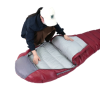 Sac de couchage pour adultes, style enveloppe, pour le camping et les voyages, vente en gros, hiver, chaud, imperméable, portable, à transporter à la main