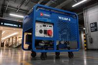 Générateur diesel 11 kW, 12 kW max, double cylindre, refroidissement par air, triphasé 400 V 230 V, groupe électrogène portable pour diverses applications