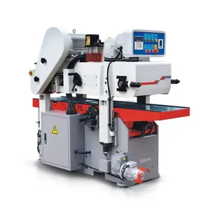 Plaina de madeira Hicas, máquina combinada espessadora de madeira industrial, máquina automática de plaina dupla face com cabeça de corte em espiral