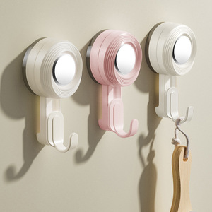 Suction Cup Hook Creamy Cherry Blossom Pink Wall Mounted Removable Hook For Bathroom Robe Hooks - Product Image 1