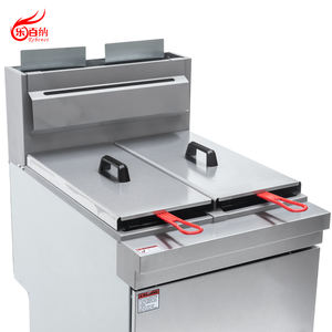 <span class=keywords><strong>Friteuse</strong></span> à gaz Split Tank Commercial Fast Food Restaurant Chips de pommes de terre Poisson Poulet - Product Image 2