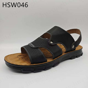 Lxg รองเท้าแตะสีดำขนาดใหญ่แห้งเร็วสไตล์วันหยุดคลาสสิกเปิดนิ้วเท้า HSW046ชายหาดชายทะเลราคาไม่แพง - Product Image 1