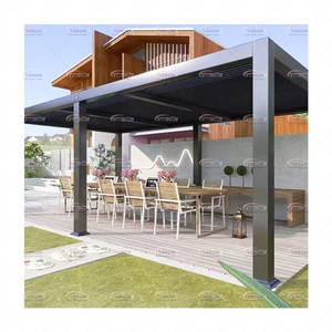 Gazebo Moderno in Stile Classico Europeo, in Lega di Alluminio Verniciato a Polvere, per Parcheggio Auto, Matrimoni, Feste e Campeggio - Product Image 1