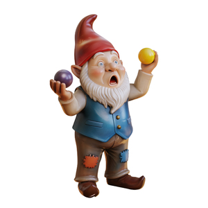 Statuetta di Gnomo Animato in Resina Personalizzata, Decorazione da Giardino, Divertente Statua di Nano, Produzione OEM all'Ingrosso di Personaggi Gnomo in Poliresina - Product Image 1