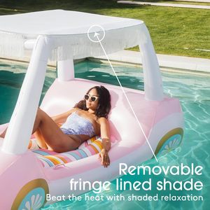 Flotador Inflable de Vinilo de Lujo para Piscina con Forma de Carrito de Golf, para Adultos, con Portavasos - Product Image 5