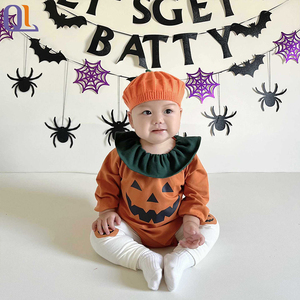 2 Pie Newborn <strong>Toddler</strong> Baby Girl <strong>Boy</strong> <strong>Halloween</strong> Pumpkin <strong>Costumes</strong> Cute Hooded Romper Jumpsuit Outfit Clothes - Product Image 4