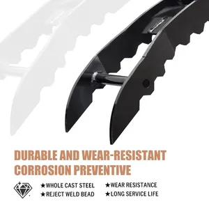 Mini máy xúc tập tin đính kèm 1-3 Tấn Công suất thủy lực ngón tay cái kẹp Digger nhỏ Digger chi nhánh Gripper <span class=keywords><strong>New</strong></span> River xây dựng - Product Image 4