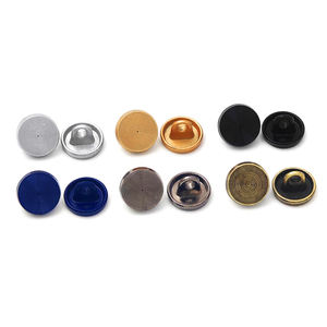 Usine de boutons KUNSHUO, boutons métalliques pour uniformes, couture, boutons à tige personnalisés en zamac, logo, 8 mm, 9 mm, 10 mm, 11 mm, mini pour vêtements - Product Image 1