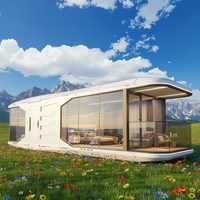 Capsule spatiale moderne et luxueuse avec système de contrôle intelligent, capsule de camping