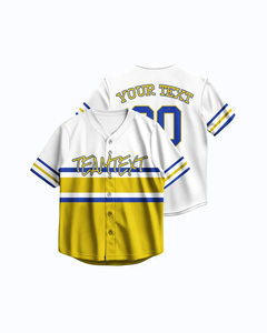 Tontons Factory Custom Button V-Neck Jersey Unisex Adultos Transpirable Béisbol Softball Hip Hop Uniforme Anti-UV Quick Dry Plus - Product Image 4