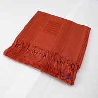 Keffieh à franges orange néerlandaises personnalisées des deux côtés nouvelle écharpe à usage saoudien koweït Shemagh pour hommes