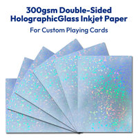 Cartoncino fotografico inkjet COLORWAY 380 micron a doppio lato con anima nera per carte TCG personalizzate e carte da gioco