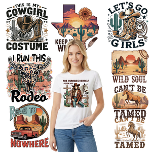 Transferencia DTF para Ropa con Diseños de Flora, Mes de la Historia Negra, Estilo Gangsta, Vaquero del Oeste, Transferencia Térmica de Despegue en Caliente - Product Image 1