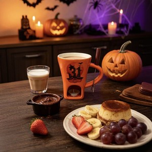 Tazas de Cerámica Multifuncionales para Fondue de Chocolate con Tenedor, Utensilios Personalizados para <span class=keywords><strong>Queso</strong></span>, Olla para Derretir, Venta al por Mayor para Halloween y Cocina - Product Image 3