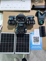 Caméra solaire LS Vision AOV 4K 4G 10MP avec carte SIM, 5 objectifs, 3 PTZ, caméra CCTV solaire, caméra de sécurité sans fil extérieure