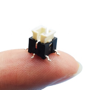 100PCS 6x6x7mm Tactile Push Button Switches With LED - Momentary, Through Hole, Assorted Colors (Green)