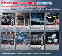 2025 LAUNCH X431 PAD V Elite Truck Scanner Super Control bidireccional Programación de codificación en línea 60 CANFD/DOIP HD Batería