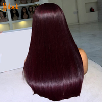 Qualité supérieure de luxe BUG # Perruque Lace Frontale HD en Cheveux Humains Couleur Blonde 350, Densité Maximale, Longueur Authentique