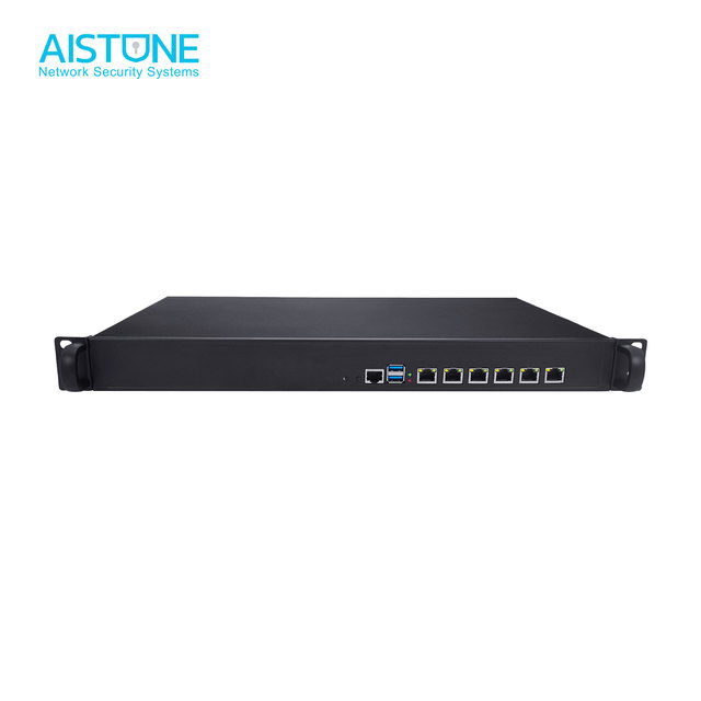 1U Security Appliance Intel J1900 6 LAN 2.5G Network Computer VGA WiFi 4G LTE Dual PSU Optional Industrial 1U Rack PC Vpn Ros6