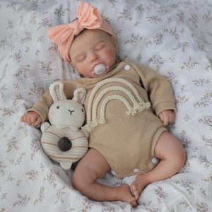 Dormir doux <span class=keywords><strong>Reborn</strong></span> poupée réaliste nouveau-né bébé poupées pleines poupées en Silicone pour enfants cadeaux d'anniversaire - Product Image 2