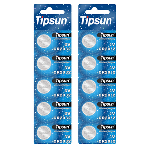 Pile bouton au lithium Tipsun <span class=keywords><strong>3V</strong></span> CR2032/CR2025/CR2016/CR1616/CR1620/CR1632/CR2430/CR2450/<span class=keywords><strong>CR2477</strong></span> en emballage blister - Product Image 1