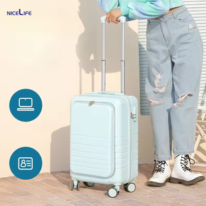 Unisex 20-24-28 Zoll Handgepäck-Set 3-teilige leichte ABS-Hartschalen-Koffer mit Front tasche und Spinner-Rädern - Product Image 6