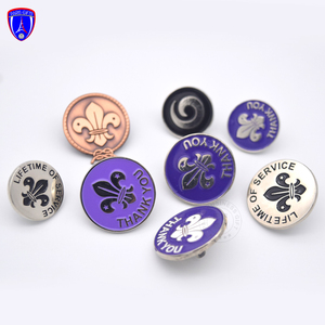 Spilla Rotonda Personalizzata con Logo in Smalto Duro Pressofuso per Boy Scouts con Distintivo di Servizio a <span class=keywords><strong>Vita</strong></span> - Product Image 3