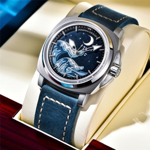 Pagani Design YS014 Sport Luxury Leather Strap Men's Automatic <b>Mechanical</b> <b>Watch</b> Stainless Steel Sapphire Glass Waterproof 10Bar - Product Image 3