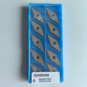 เม็ดมีดคาร์ไบด์สำหรับกลึงภายนอก VNMG160404HQ-CA5525 OEM รูปทรงข้าวหลามตัด เคลือบแข็งพิเศษ สำหรับเครื่องกลึง CNC ผลิตจากเหล็กทังสเตนของ KyoceraS ประเทศญี่ปุ่น - Product Image 4