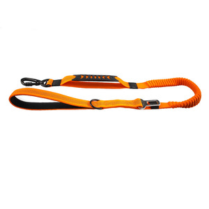 Correa Elástica Reflectante de Nailon Sólido para Perros, Correa para Mascotas con Absorción de Impactos y Clip para Pasear y Entrenar - Product Image 1