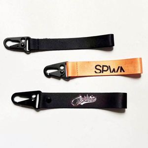 Motorcycle Key Embroidery Buckle Carabiner <b>Hook</b> <b>Clip</b> Moto Carabiner Wrist Woven Label Trend Pendant Keychain Key Holder - Product Image 4