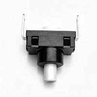 Interrupteur autobloquant à courant élevé 8A 250V KAN-12-1AD, mini-interrupteur à bouton-poussoir pour montage sur panneau, tête ronde, interrupteur PCB à trou traversant, RoHS