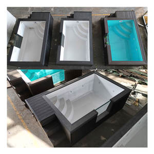 Piscinas rectangulares, piscina contenedor, spa de natación, acrílico transparente, piscina exterior sobre el suelo, piscina de fibra de vidrio, piscina contenedor. - Product Image 6
