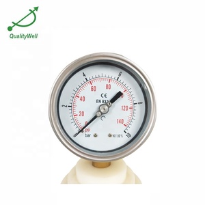 China Bayonet Bezel Mini Air Oil <strong>Filled</strong> <strong>Pressure</strong> <strong>Gauge</strong> - Product Image 3