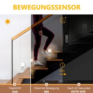 1pcs LED Night <b>Light</b> Socket with <b>Motion</b> <b>Sensor</b> Twilight <b>Sensor</b> Night Lamp Cabinet Lamp Warm White - Product Image 4