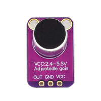Modul Sensor Suara GY-MAX4466 MAX4466 Mikrofon Preamp Modul Amplifier Mikrofon Elektret MAX4466